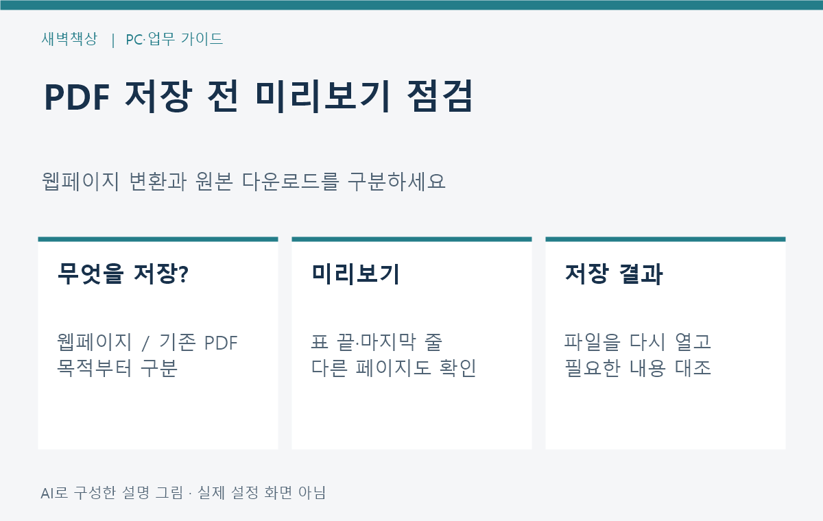 크롬 PDF 저장 시 잘림: 인쇄 미리보기에서 확인할 설정